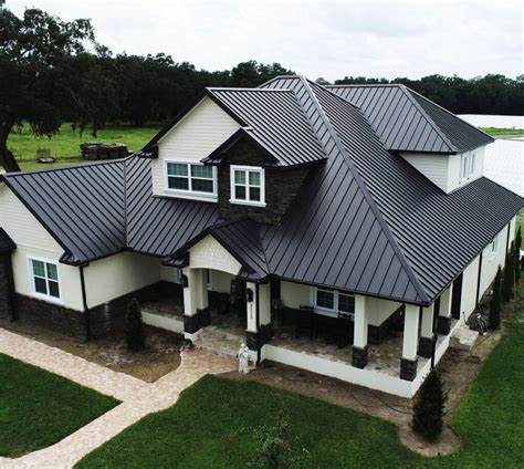 will a dark metal roof make your house|black metal roofing reviews.